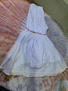 White Pakistani Sharara Suit