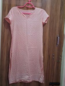 Pretty Pink Printed Kurta