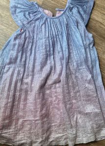 Sparkly Ombre Pleated Dress