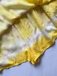 Sunny Yellow Tie-Dye Summer Dress