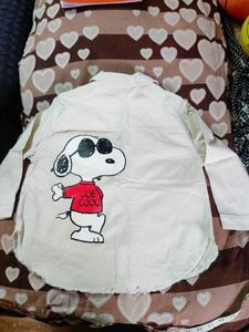 Peanuts Snoopy Denim Shirt for girls