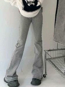 ‧₊˚🖇️✩ y2k Grey Flared Jeans