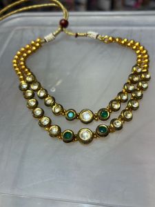 Elegant Multi-Strand Necklace with Gems
