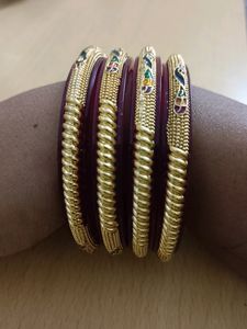 Golden Bangle Set Of 3