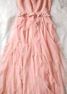Elegant Pink Tulle Dress