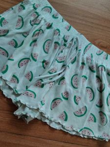 Cute Watermelon Print Pajama Shorts