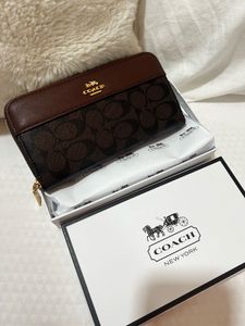 Coach Coffee Brown signature wallet