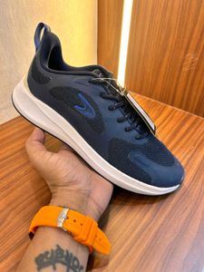Stylish Navy Blue Sports Shoes