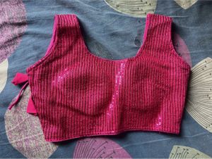 Pink Sequin Blouse