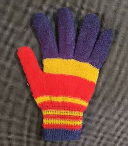 Colorful Striped Winter Gloves