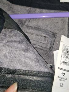marks and spencer Leather Look Straight Leg Trouse