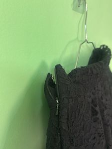 Elegant Black Lace Skirt