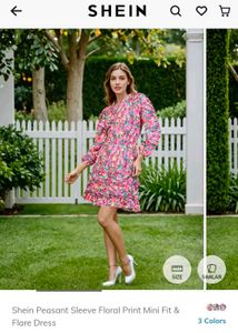 Shein Floral Print Mini Dress