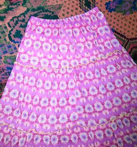 Bohemian Pink Tiered Maxi Skirt