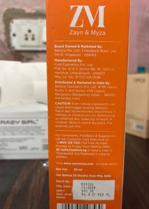 ZM Zayn &amp; Myza Purifying Foaming Facewash