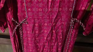 Maroon Printed Fit &amp; Flare Ethnic Wear 💛