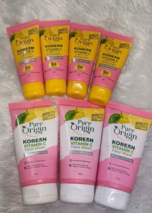 Pure Origin Korean Vitamin C Face Wash & Sunscreen