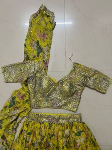 Vibrant Floral padded Lehenga Choli Set