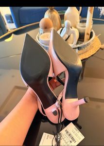 Zara Chic Pink Slingback Heels