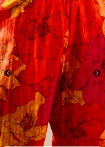Indo Era Orange Floral Kurta Set