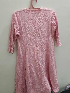 Pink Printed Kurta