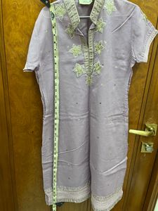 Lilac Kurta-Churidar Set