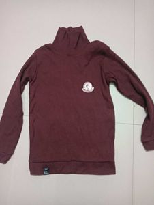Maroon Turtleneck Sweatshirt
