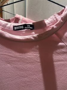 Pink Cropped T-Shirt XS
