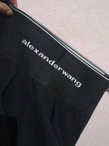 Alexander Wang Black Pleated Shorts