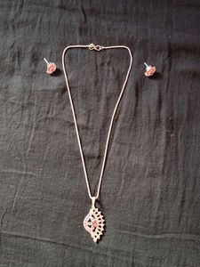 Elegant Pendant and Earring Set