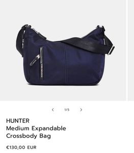 Mandarina Duck Navy Nylon Crossbody Bag