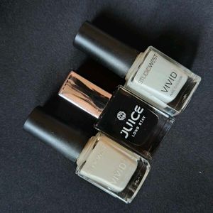 3x StudioWest &amp; Juice Nail Polish Set