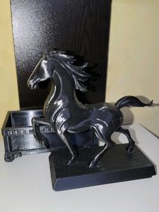 Elegant Black Horse Statue