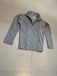 Grey Zip-Up Sweatshirt 🇺🇸