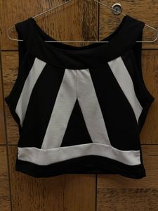2 Stylish Sleeveless Black &amp; Teal Top