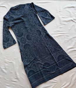Biba - Woolen Printed Long Kurta