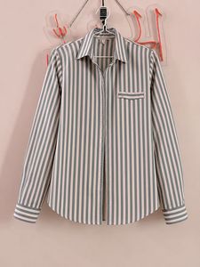 Striped Button-Down Blouse