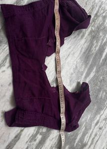 Handwork Purple  Saree