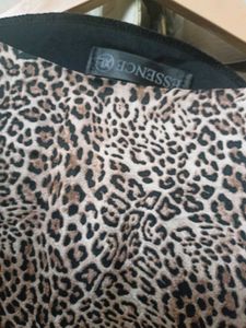 Embellished Leopard Print Kaftan Gown