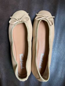 Women's Beige Ballet Flats