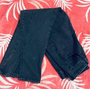 Stylish Black Wide Leg Jeans