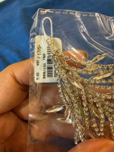 New with Tag Sparkling Rhinestone Leaf Hair Clip