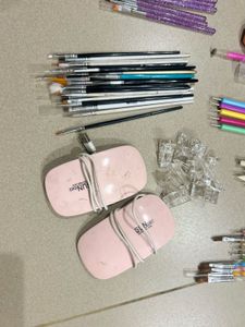 Nail Art Tool Set with Mini UV Lamp