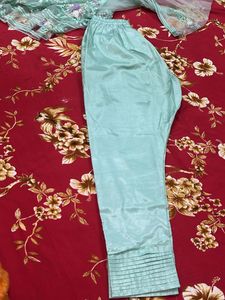 original pakistani Mint Green Kurta Set