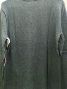 Karen Scott Pnk Diamond Print Grey Sweater Cardiga