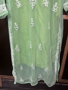 Beautiful Green Embroidered Kurta