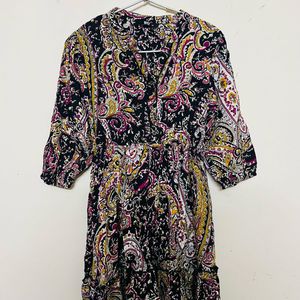 Boho Paisley Print Dress 🥰