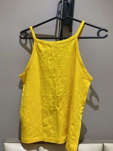 Yellow Striped Tank Top