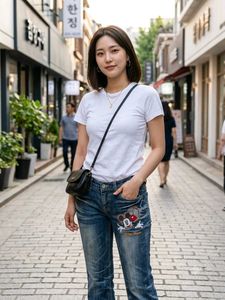 Official Disney Mickey Mouse Embroidered Jeans