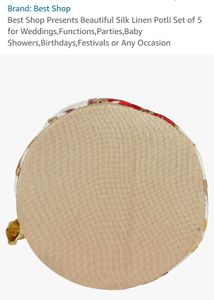 Silk Linen Potli Set of 2